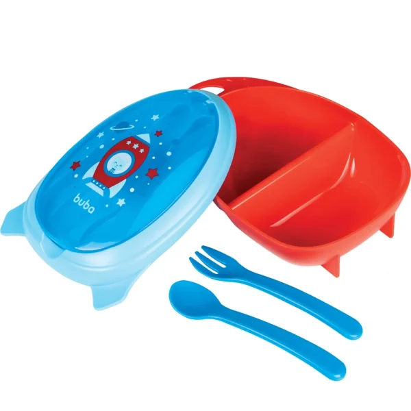 13514- Kit Refeição com Talher- Foguete