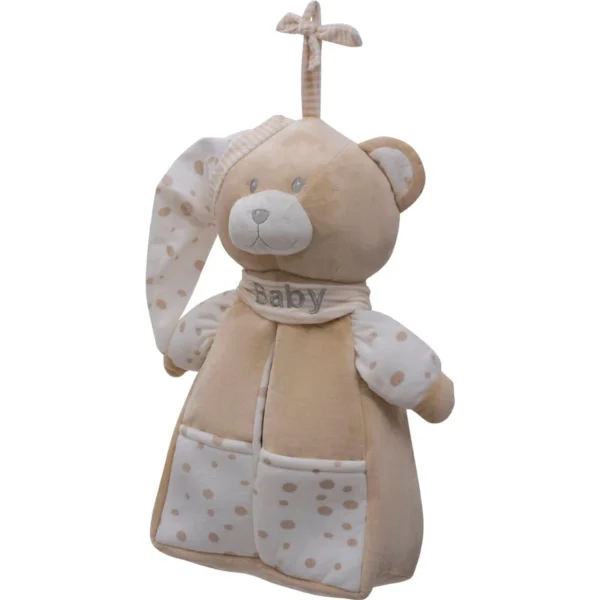90211- Porta Fralda Urso Bege