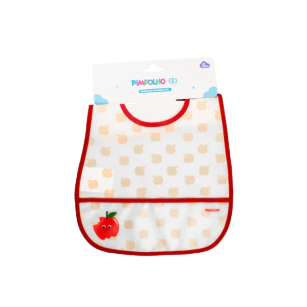 97333- Babador impermeável soft feminino Pimpolho- Maçã
