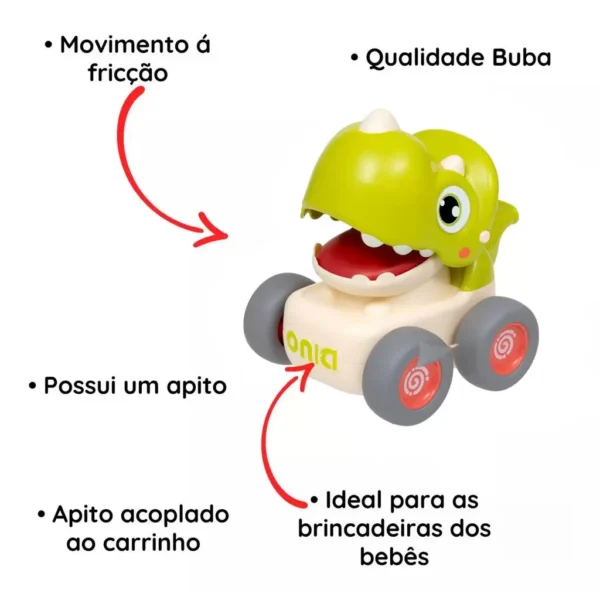 17243- Carrinho Dino Com Fricção E Apito - Image 3