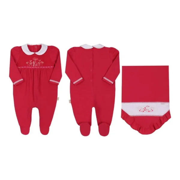 15387- Saída maternidade Vermelho Paraíso