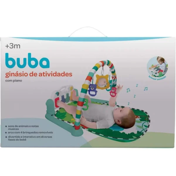 11393- Tapete e Ginásio de Atividades com Piano Musical - Safari