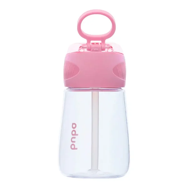 Garrafinha Tritan Rosa Com Canudo 300ml 18022 - Buba