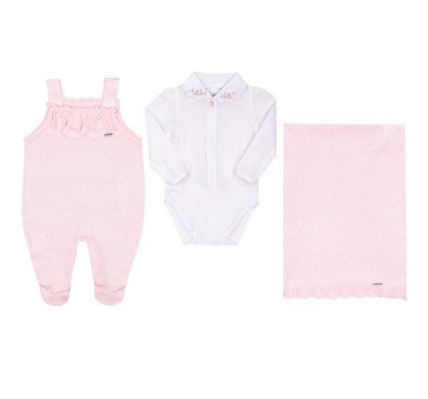 15379- Saída Maternidade Rosa Pastel Paraíso
