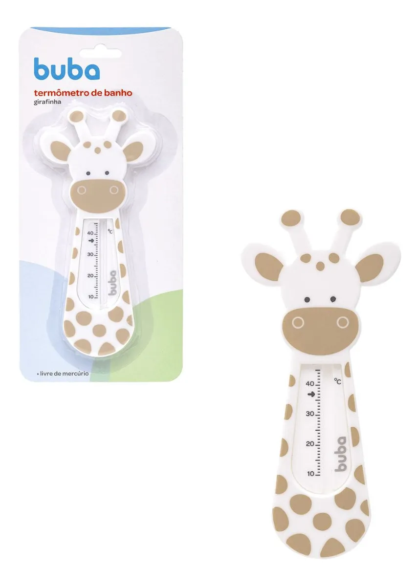 Termômetro De Banho Girafinha Bege 18804 - Buba - Imagem 2