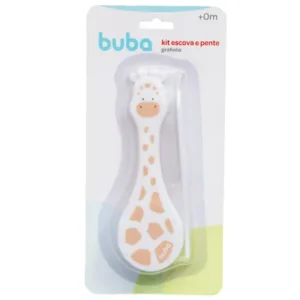 Kit Escova E Pente Infantil Bebê Girafa 14987