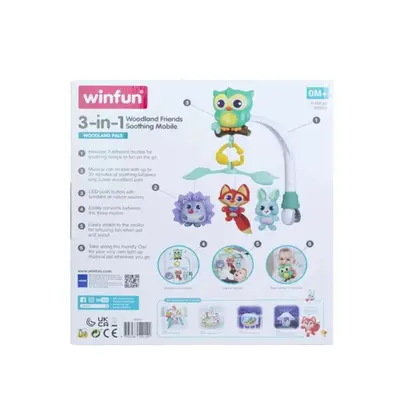 720010- Mobile Amiguinhos da Floresta 3 em 1 Winfun Yestoys - Imagem 2