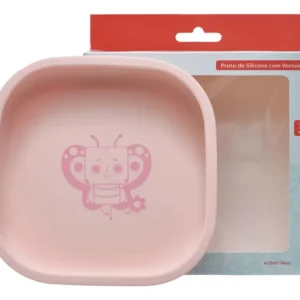 6100b88- Prato De Silicone Com Ventosa Kouii Filhotiis Borboleta