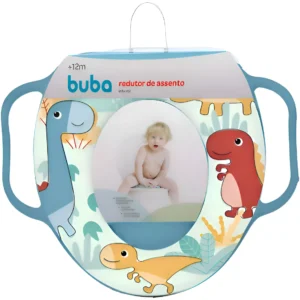 144355- Redutor Assento Infantil Vaso Sanitário Privada Macio Buba Cor Multicolor Dinossauro