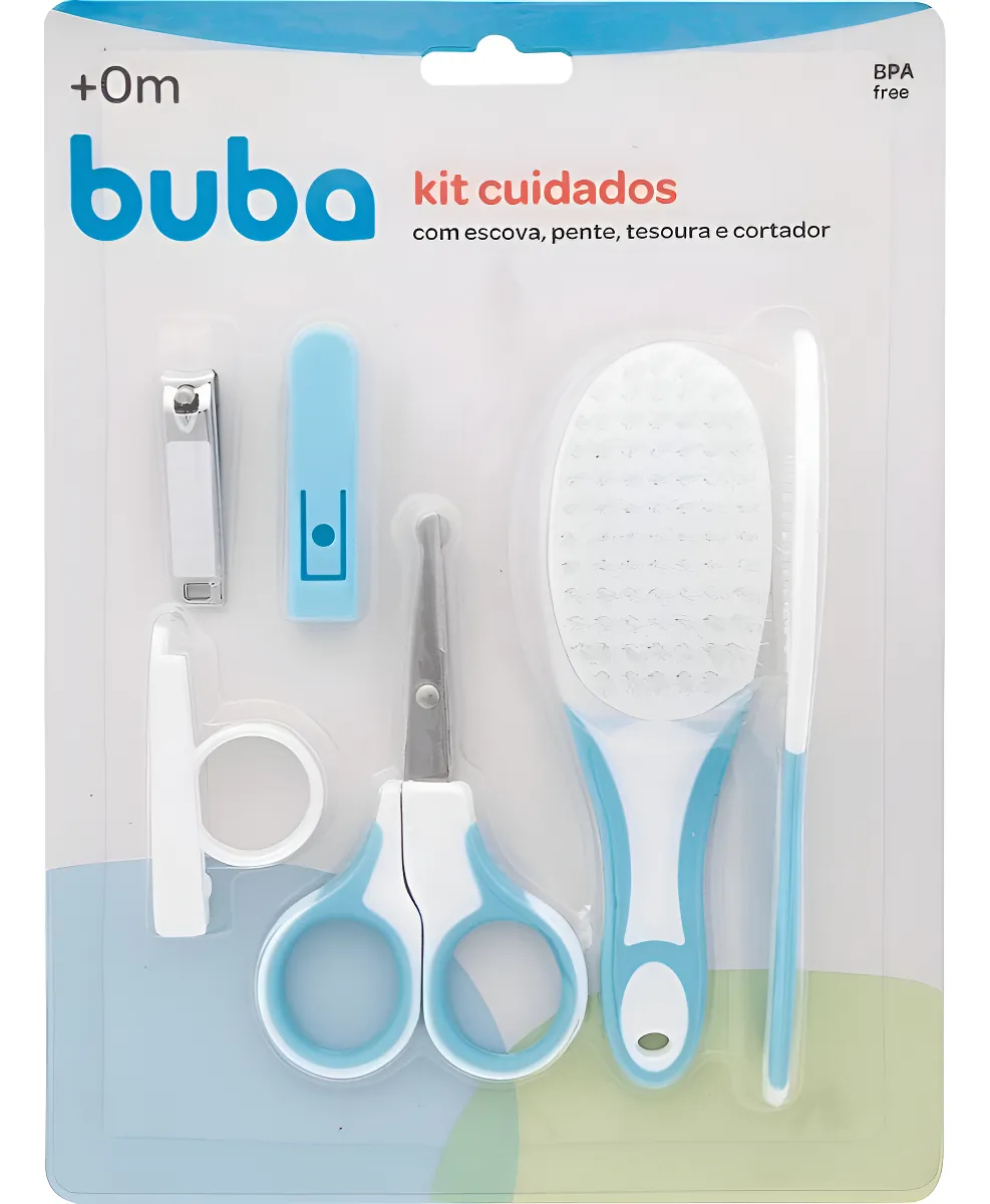 14460- Kit Cuidados Baby Para Menino Azul +0m Buba - Imagem 3