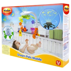 0845- Móbile Berço Projeção Giratório Amigos De Estimação Winfun