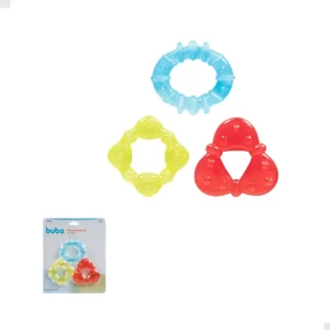 7228- Kit Mordedores com Água Geométricos Buba